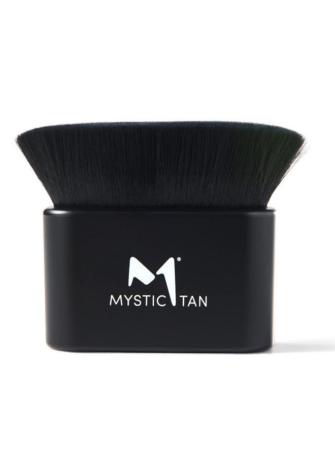 Mystic Tan Blending Kabuki Brush For Liquid Foundation, Self Tanner, Skincare, Black - Comfortable, Soft Makeup Brushes With Vegan Fibers For Flawless Application - Self-Tan Brush For Body  - Image 1