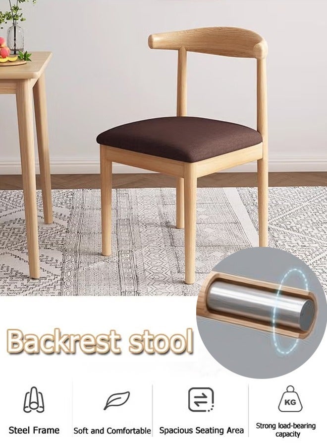 Kitchen Chairs Dining Chair Modern Dining Chair Multifunctional Kitchen Chairs Curved Backrest Dining Chair For Office, Kitchen, Dining, Bedroom, Living Room Side Chair - Image 1