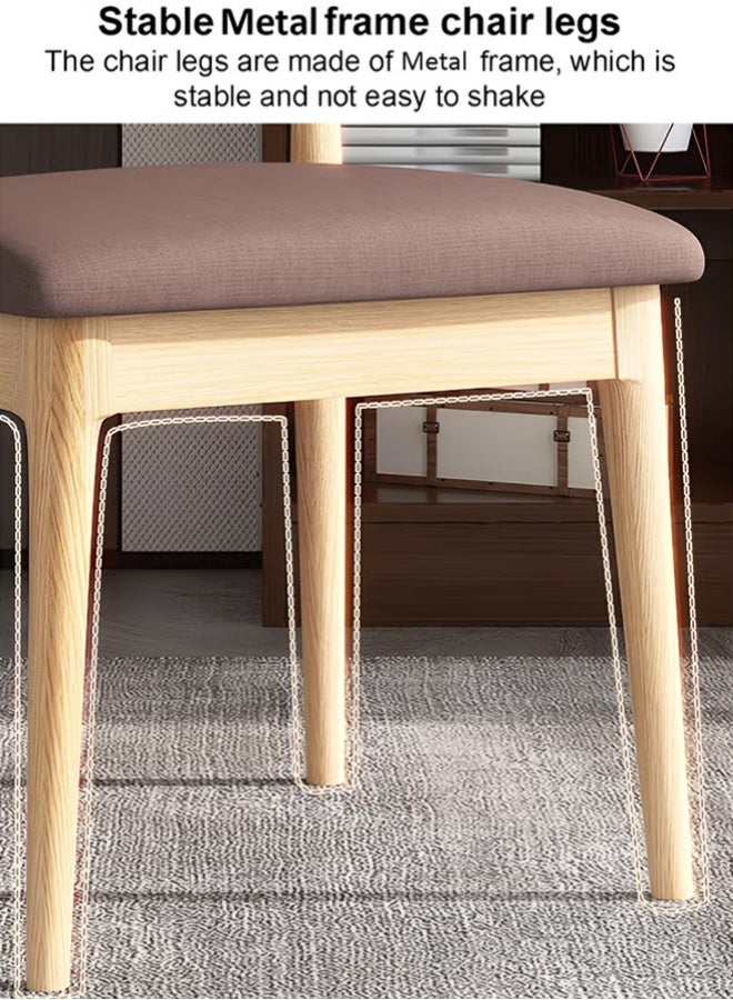 Kitchen Chairs Dining Chair Modern Dining Chair Multifunctional Kitchen Chairs Curved Backrest Dining Chair For Office, Kitchen, Dining, Bedroom, Living Room Side Chair - Image 4