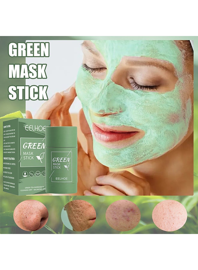 إيلهو قناع الشاي الأخضر الصلب EELHOE قناع الشاي الأخضر الصلب المنظف والمرطب العميق، قناع التنظيف العميق، قناع الطين الذي يقلص المسام - Image 4
