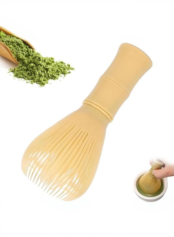 قطعة واحدة خفاقة ماتشا، خفاقة راتنج ماتشا، فرشاة خفق، خفاقة ماتشا امنة غذائيا، خفاقة مسحوق قابلة لإعادة الاستخدام (أصفر) - Image 1