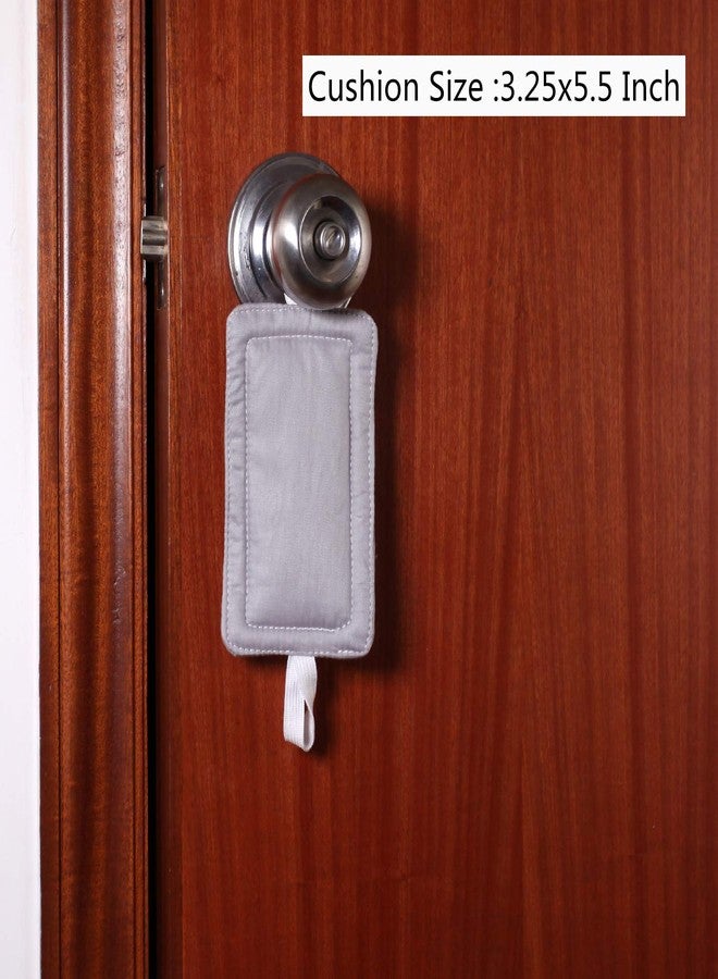 ICObuty Door Silencer 3 Pack Noise Reducing Quiet Doors Baby Toddler Safety Grey 3.25 x 5.5 Inch - Image 2