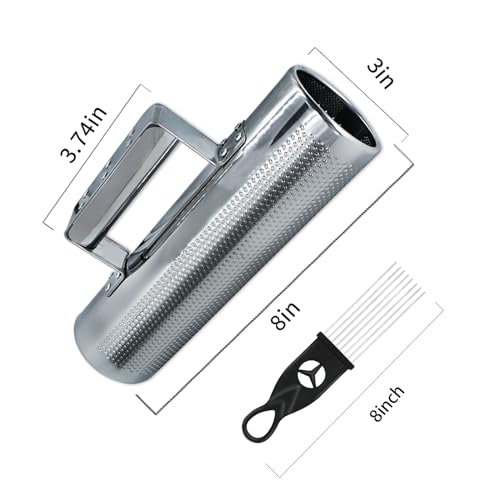 BIGBILLION Guiro Stainless Steel Guiro Instrument 8" 3" Latin Percussion Musical Shaker Instruments with Scraper for Live Performance - Image 5