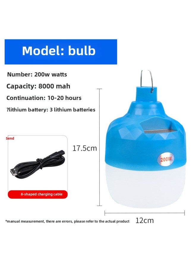 Flashlight Long Life Rechargeable LED Strong Light Household Outdoor Camping Daily Small Light Super Bright Flashlight-Product Specifications:Charging Bulb 500w  - Image 1