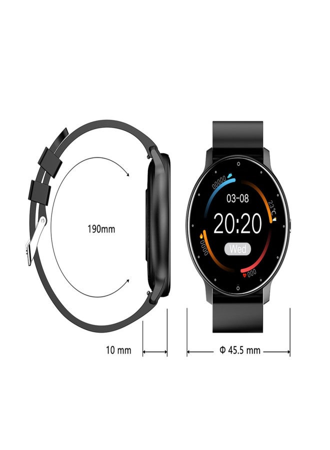 1.28-inch Full Screen Touch Smart Watch Blood Pressure Blood Oxygen Health Monitoring BT Sports Watches Fitness Tracker IP67 Waterproof Scientific Sleep Smartwatches Sports Wristband - Image 2