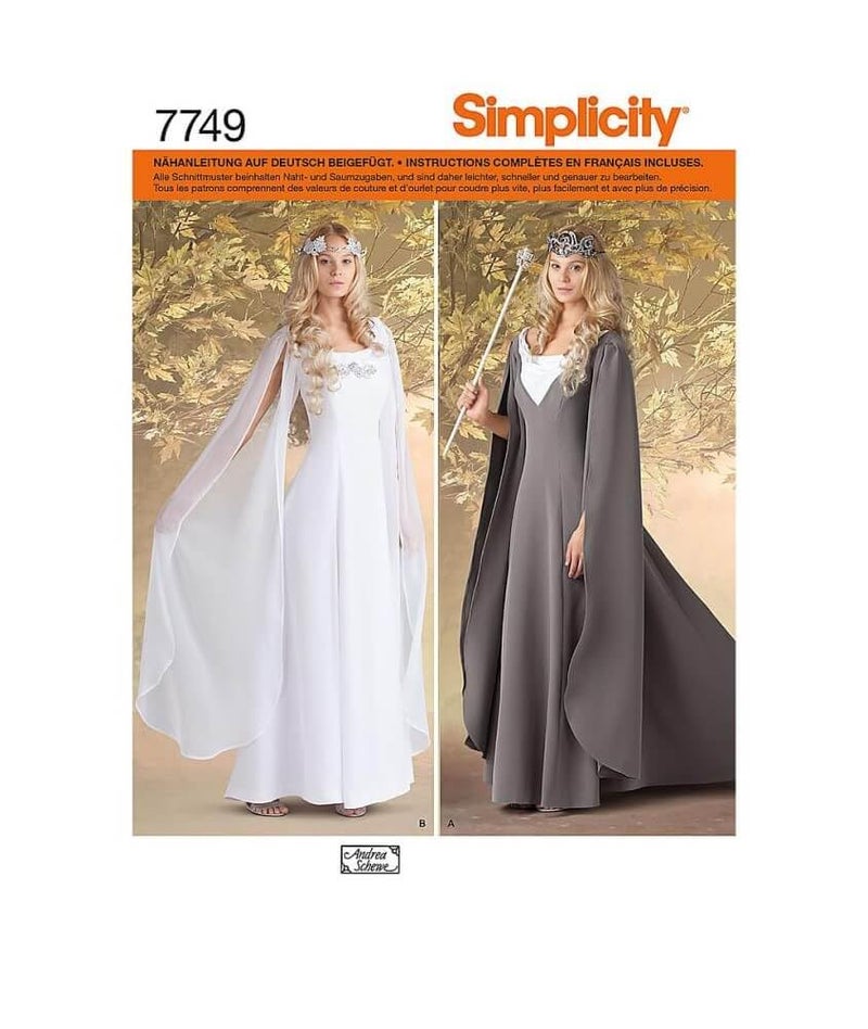 Simplicity 1551 Womens Elf Halloween and Cosplay Costume Sewing Pattern Sizes 1624