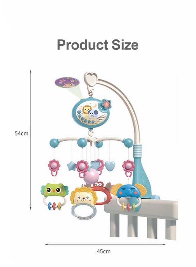 Gasin Remote Control Baby Crib Mobile Rattle, Star Projection, 400 Melodies + 3 Nursery Rhymes, 360° Rotating Lights, Newborn Sleep Soother (Fits 1.2-3.8cm Cribs) - Image 5