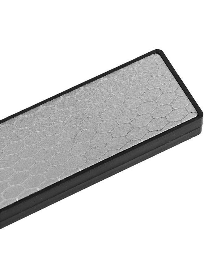 Double Sided Sharpening Stone Diamond Knife Whetstone Sharpener Anti?Slip Pocket Garden Tool for Kitchen Knives, Scissors, Chopper (Black) - Image 2