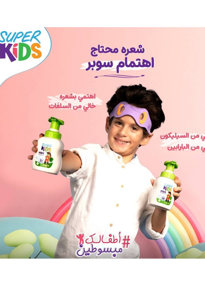 سوبر كيدز سوبر كيدز شامبو بالتفاح الأخضر 300 مل  - Image 2