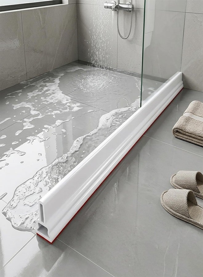 Ynotus 39Inch Collapsible Threshold Water Dam Walkin Shower Guard To Keep Water In Shower Stall Water Barrier For Dry And Wet Bathroom Kitchen Wheelchair Accessible (39inch) - Image 4