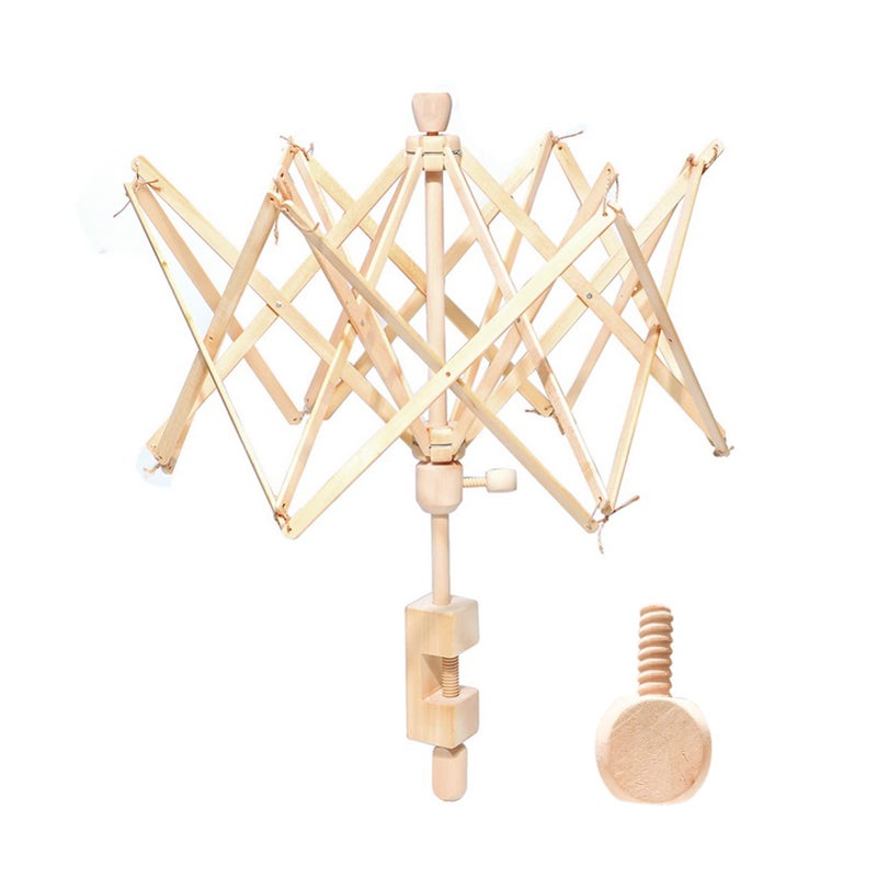 Yarn Winder Wooden Umbrella Swift Yarn Winder Wood Swift Yarn Holder24 Hand Crafted Skein  Hanks Winder  Knitting Crochet  Yarn Swift