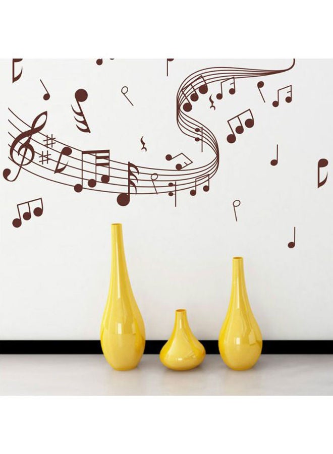 NIBEMINENT Removable Music Notes Notation Band Wall Sticker Black 100x60cm - Image 5