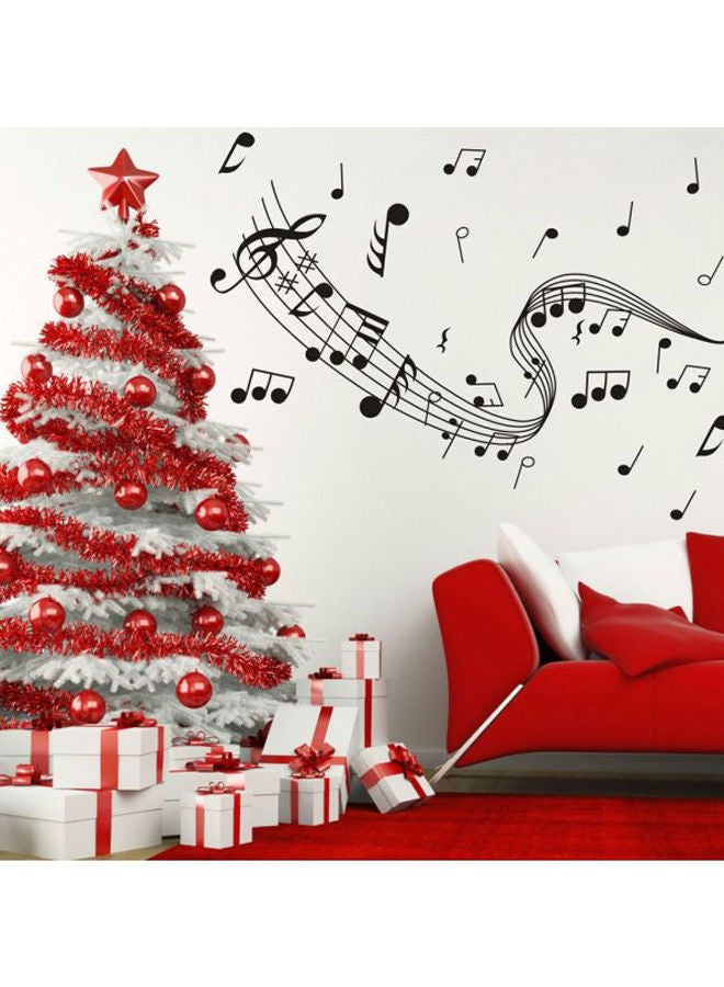 NIBEMINENT Removable Music Notes Notation Band Wall Sticker Black 100x60cm - Image 3