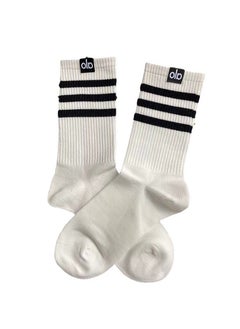 ALO Classic White Cotton Three-Ribbon Jogger Tights Set of Three