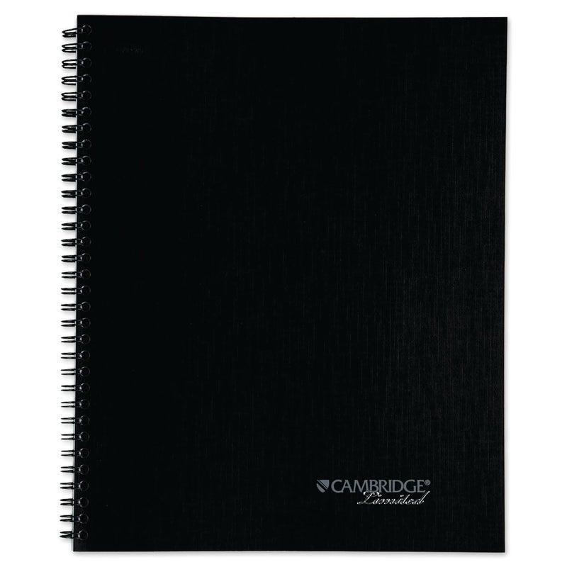 Cambridge Business Notebook Action Planner Legal Ruled Paper 812 x 11 80 Sheets Flexible Soft Touch Cover Wirebound Gray 06064