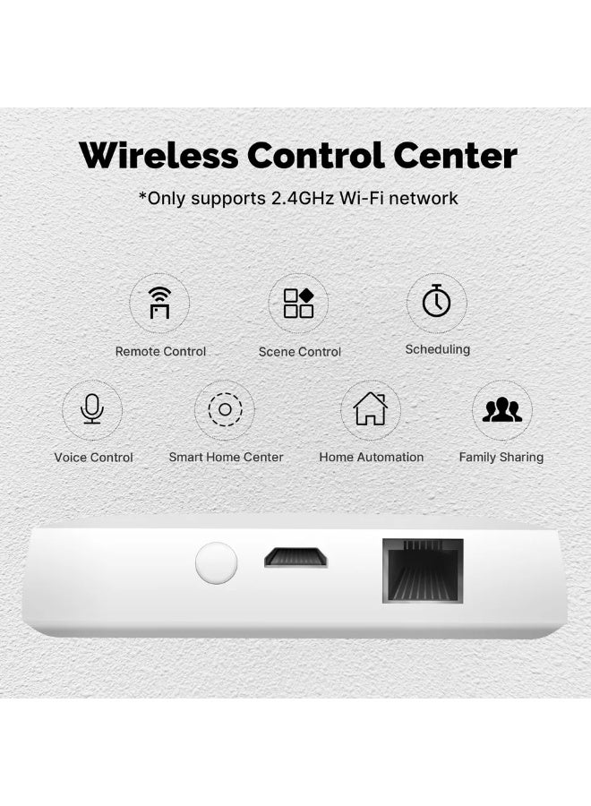 مويس بوابة Moes الذكية السلكية Zigbee – محور تحكم | بوابة متعددة الأنماط تدعم Zigbee 3.0 وBluetooth، تعمل عبر الشبكة السلكية أو WiFi، ومركز أتمتة وأمان للمنزل الذكي - Image 3