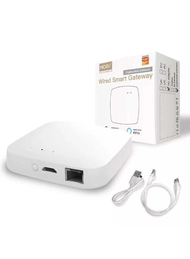 مويس بوابة Moes الذكية السلكية Zigbee – محور تحكم | بوابة متعددة الأنماط تدعم Zigbee 3.0 وBluetooth، تعمل عبر الشبكة السلكية أو WiFi، ومركز أتمتة وأمان للمنزل الذكي - Image 1