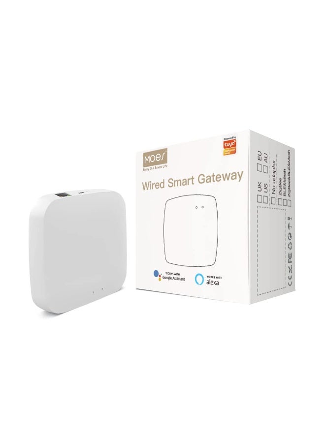 مويس بوابة Moes الذكية السلكية Zigbee – محور تحكم | بوابة متعددة الأنماط تدعم Zigbee 3.0 وBluetooth، تعمل عبر الشبكة السلكية أو WiFi، ومركز أتمتة وأمان للمنزل الذكي - Image 4