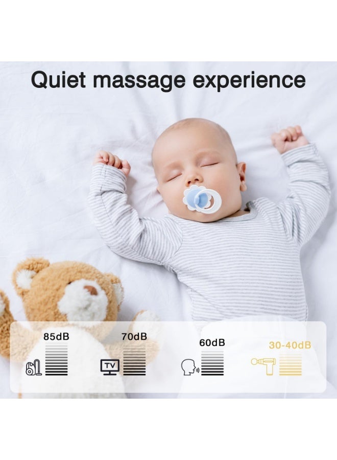 INFLUX Massage Gun, 6-Speed Muscle Percussion Massager, Quiet Hand Massager, Mini Massage Gun for Neck, Back, Arms, Legs, Shoulder - Image 4