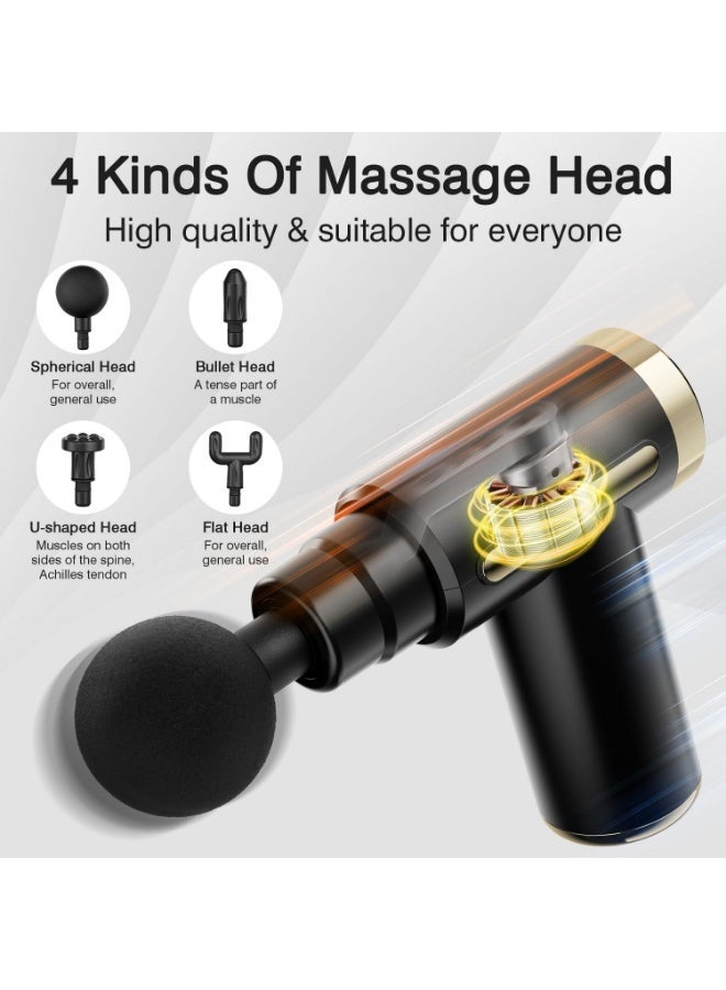INFLUX Massage Gun, 6-Speed Muscle Percussion Massager, Quiet Hand Massager, Mini Massage Gun for Neck, Back, Arms, Legs, Shoulder - Image 5