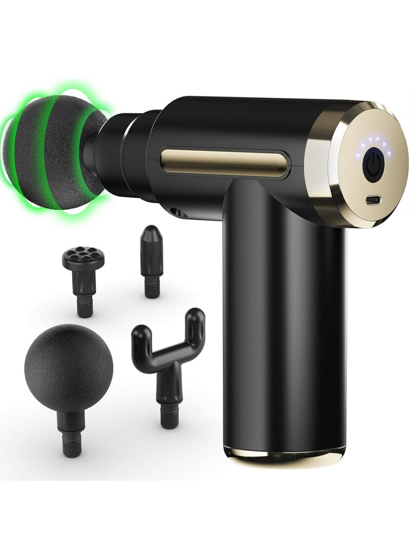 INFLUX Massage Gun, 6-Speed Muscle Percussion Massager, Quiet Hand Massager, Mini Massage Gun for Neck, Back, Arms, Legs, Shoulder - Image 1