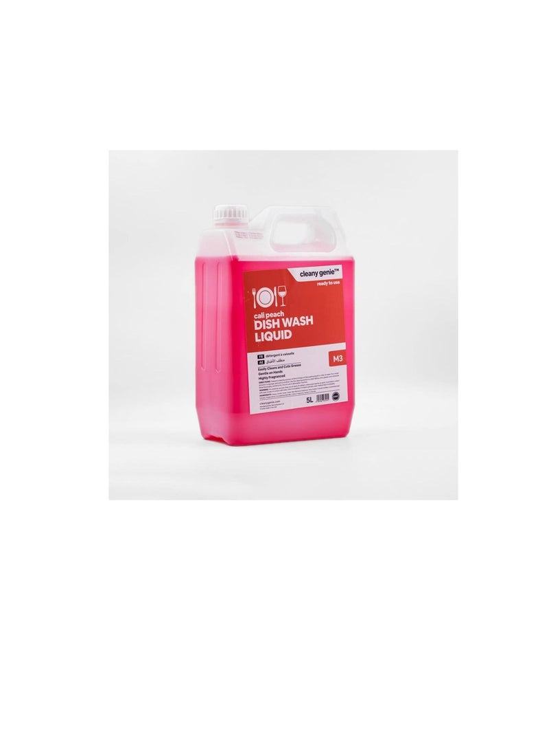 Generic Cleany Genie Dishwash Liquid, Cali Peach, 5Litres  - Image 3