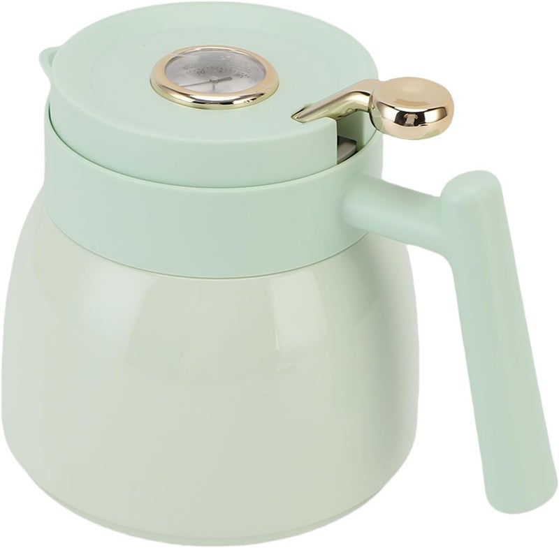 Multi-goal comprehensive design Zerodis Thermal Carafes Steel 880ml with Temperature Display and Leakproof Lid for Coffee Tea Milk Juice Hot Water Thermal Coffee Pot Insulated Tea Pot Stainless Insulated Drink Pitcher (Green) Natural tone color options Hardened processed substance N/S/C nationwide deliver Ready goods scheduled ship Trendy natural assorted colors Fault optimized construction Liquid tight joint Repeated use friendly design High precision lightweight material Diverse application fit Local available supply Solid anti-deform Upgraded classic design Easy store & transit build Big & small space compatible Advanced minimal build Secure equipped warehouse All condition fit Local & cross border ship compatible Care processed raw material Repeated detach compatible build Cross part assemble fit Market mainstream color picks Season change compatible build - Image 2