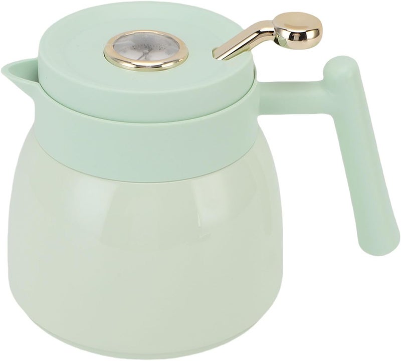 Multi-goal comprehensive design Zerodis Thermal Carafes Steel 880ml with Temperature Display and Leakproof Lid for Coffee Tea Milk Juice Hot Water Thermal Coffee Pot Insulated Tea Pot Stainless Insulated Drink Pitcher (Green) Natural tone color options Hardened processed substance N/S/C nationwide deliver Ready goods scheduled ship Trendy natural assorted colors Fault optimized construction Liquid tight joint Repeated use friendly design High precision lightweight material Diverse application fit Local available supply Solid anti-deform Upgraded classic design Easy store & transit build Big & small space compatible Advanced minimal build Secure equipped warehouse All condition fit Local & cross border ship compatible Care processed raw material Repeated detach compatible build Cross part assemble fit Market mainstream color picks Season change compatible build - Image 5