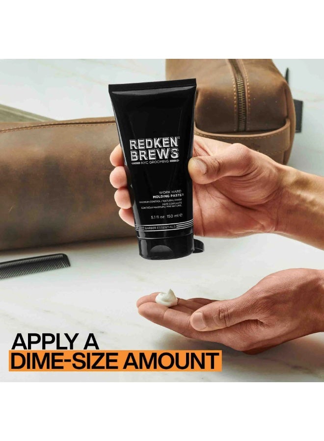 Redken Brews Molding Paste Maximum Control Natural Finish 150ml - Image 2