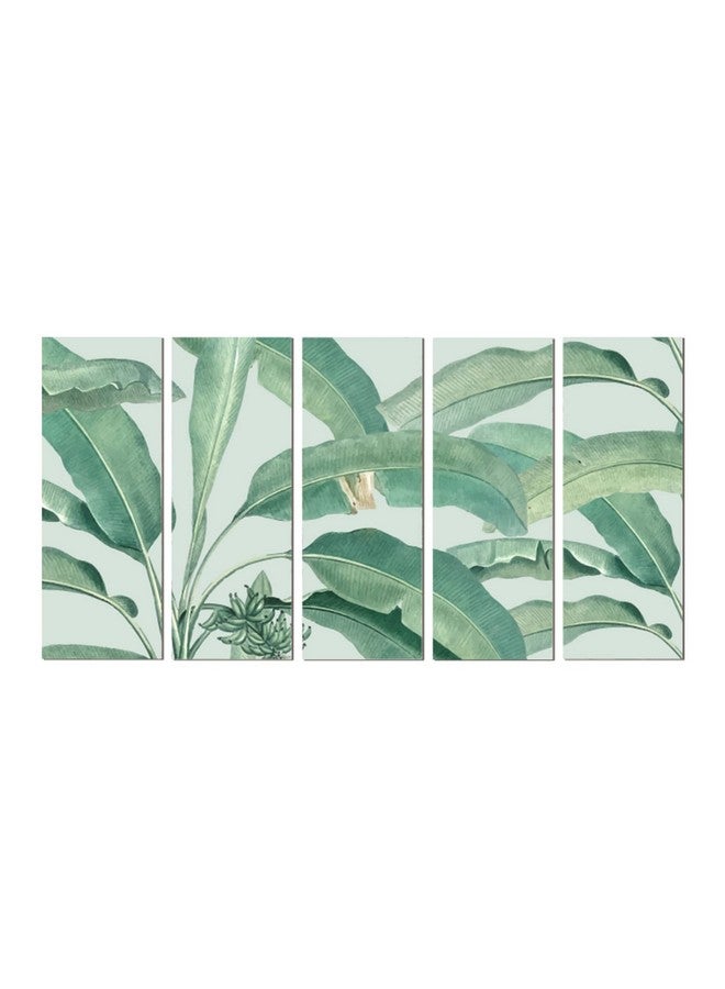 PAPER PLANE DESIGN Vibrant Floral Large Painting for Wall Decoration | 5-Panel Art for Home & Office | 27 x 50 Inches Wall Art | Home Decor | Office Décor (K) - Image 1