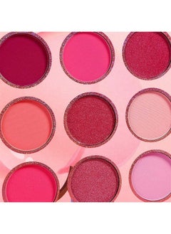 DE'LANCI Pink Purple Eyeshadow Palette, 12 Colors High Pigment Matte Shimmer Barbie Eye Shadow Makeup Pallet, Small Bright Peach Red Eyeshadow Pallets, Long Lasting Shades for Girl Women Summer Travel  - Image 4