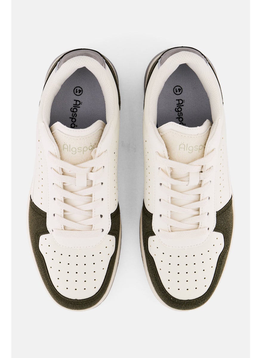 Algspar Men Brand Logo Lace Up Shoes, Multicolor  - Image 2