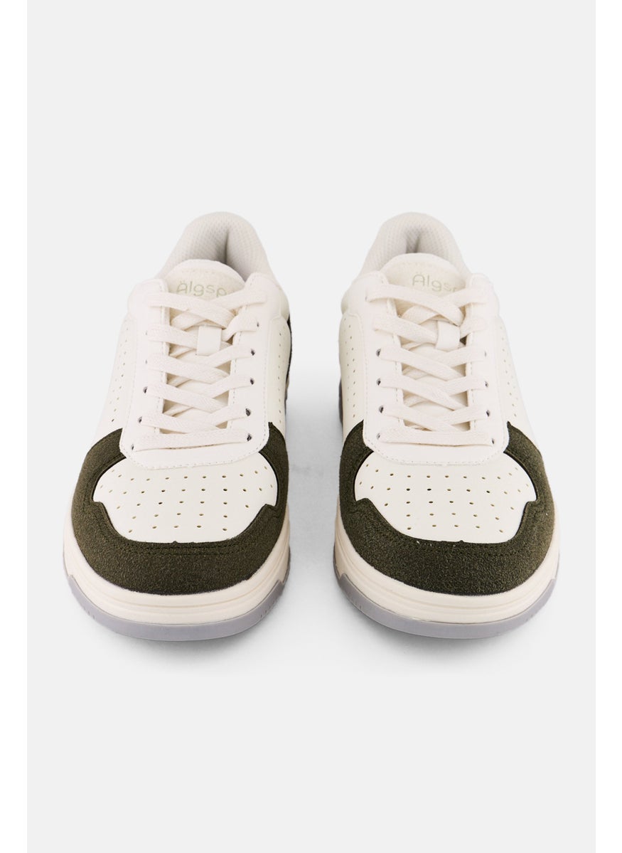 Algspar Men Brand Logo Lace Up Shoes, Multicolor  - Image 4