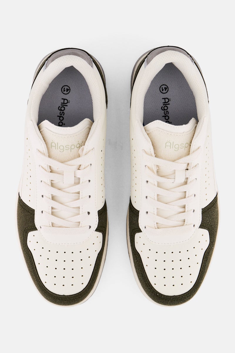Algspar Men Brand Logo Lace Up Shoes, Multicolor - Image 2