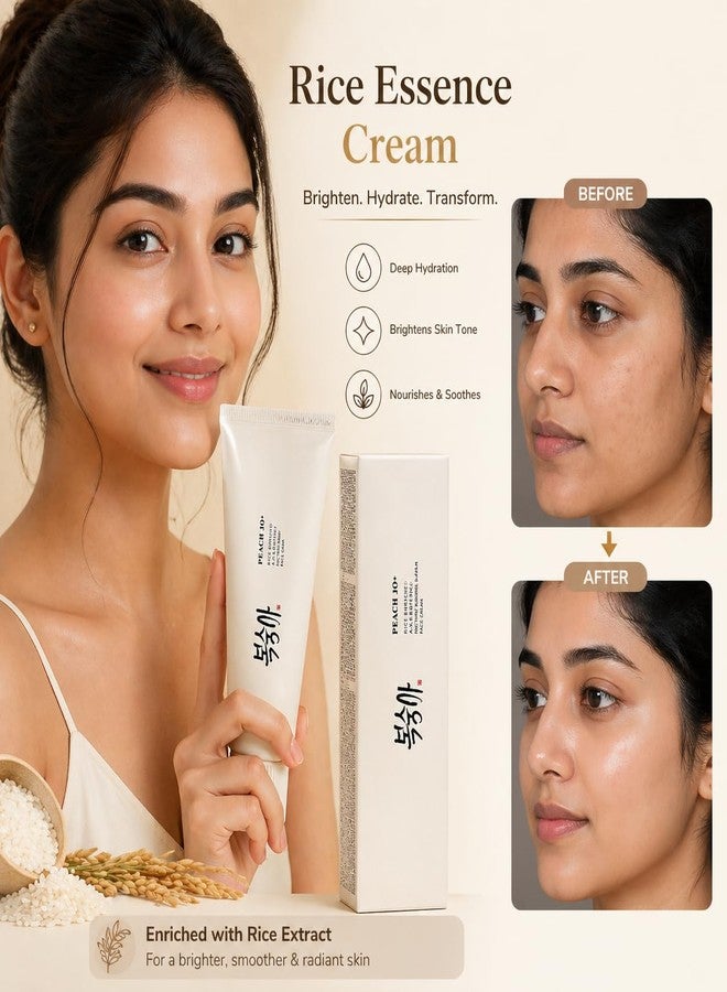 GABANIZ Korean Rice Sunscreen SPF 50+ Broad Spectrum PA++++, No White Cast, Lightweight Mineral Formula with Probiotics for All Skin Types, 50 Grams - Image 5