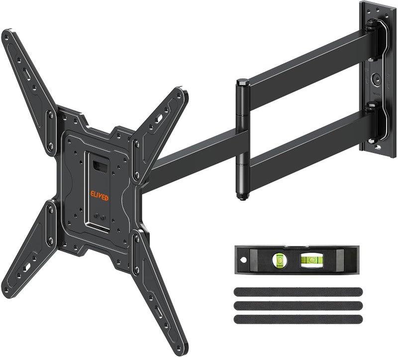 ELIVED 31.3 Inch Long Arm TV Mount for Most 32-65 Inch TVs, Swivel and Tilt Long Extension TV Wall Mount, Full Motion Wall Mount Bracket Max VESA 400x400mm, Holds up to 99 lbs. - Image 1