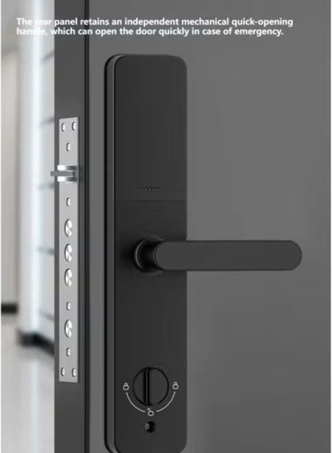 شاربدو قفل ذكي، قفل باب ذكي 7 في 1، قفل باب دخول بدون مفتاح، مفتاح/ كلمة مرور/ ​​بلوتوث/ NFC/ قفل TT - Image 3