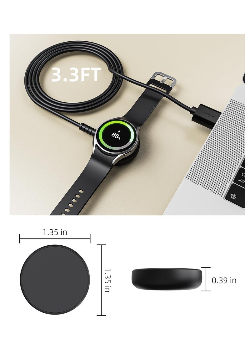 Generic Charger for Samsung Galaxy Watch 7/6/6 Classic/5/5 Pro/4/4 Classic/3/Active 2/Active 1/Ultra/Fe Galaxy Watch Charger 3.3Ft USB Magnetic Wireless Charging Cable Cord for Samsung Galaxy Watch  - Image 2