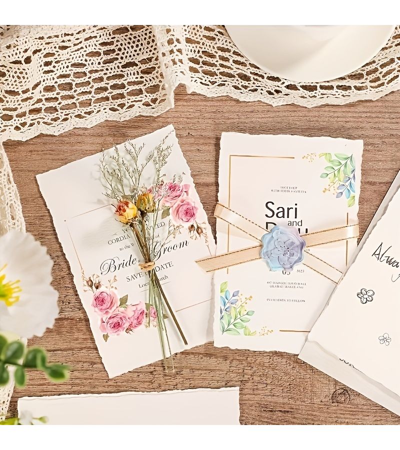 25 Pcs A6 Cream Mixed Media Paper 150 Gsm Deckle Edge Cold Pressed Textured - Image 3