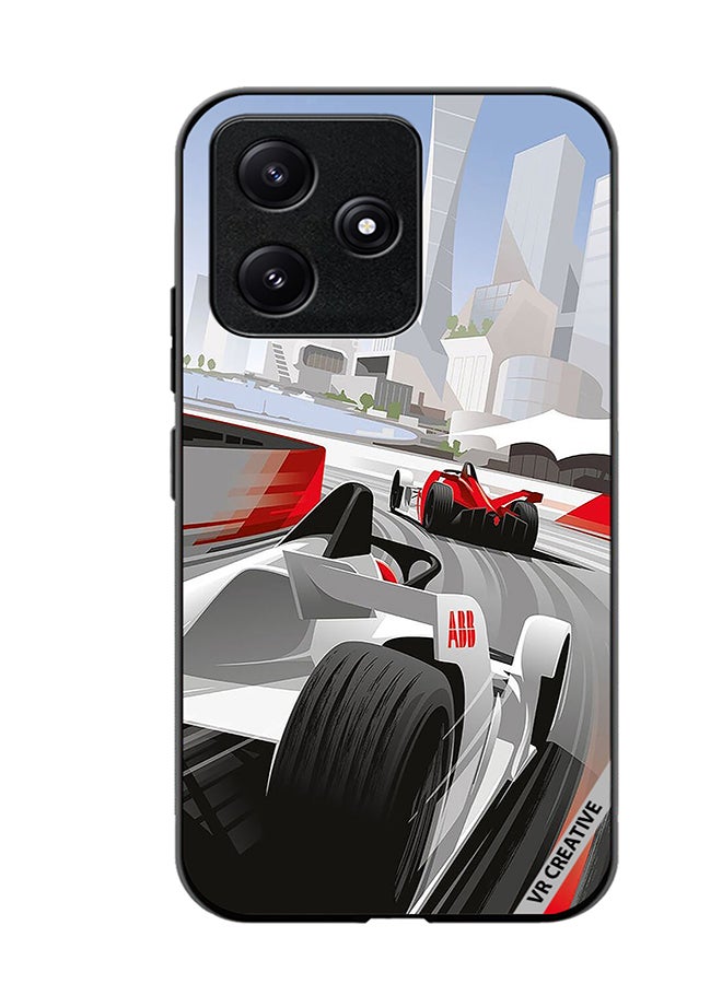 VR CREATIVE Protective Case Cover For Xiaomi Poco M6 Pro 5G F1 Car Racing Design Multicolour - Image 1