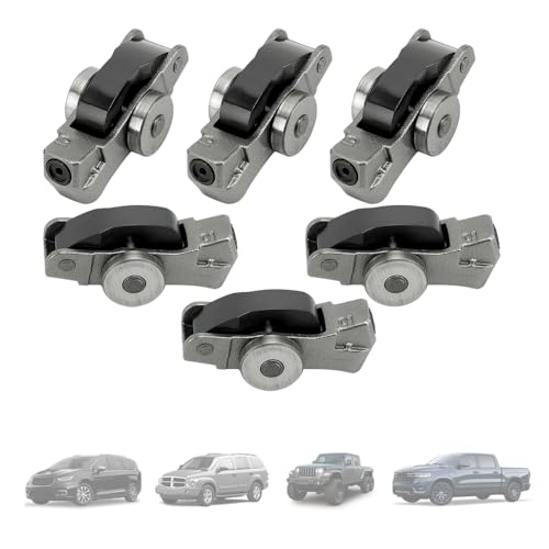 LONGKEES Set of 6 Intake Valve Rocker Arms FIT for 20192021 Chrysler Pacifica FIT for Jeep Wrangler Grand Cherokee RAM 1500 36L Replace 5047896AD 170277 Intake Side Only - Image 1