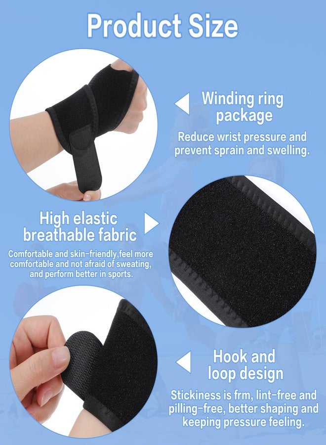 MBAIYO 4Pcs Kids Wrist Brace Support, Night Wrist Sleep Support Brace Adjustable Compression Straps for Sports Sleep Youth Wrist Guard for Sports and Daily Activities - Image 3