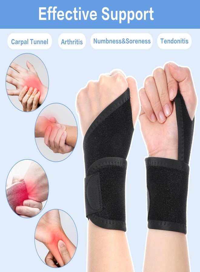 MBAIYO 4Pcs Kids Wrist Brace Support, Night Wrist Sleep Support Brace Adjustable Compression Straps for Sports Sleep Youth Wrist Guard for Sports and Daily Activities - Image 2