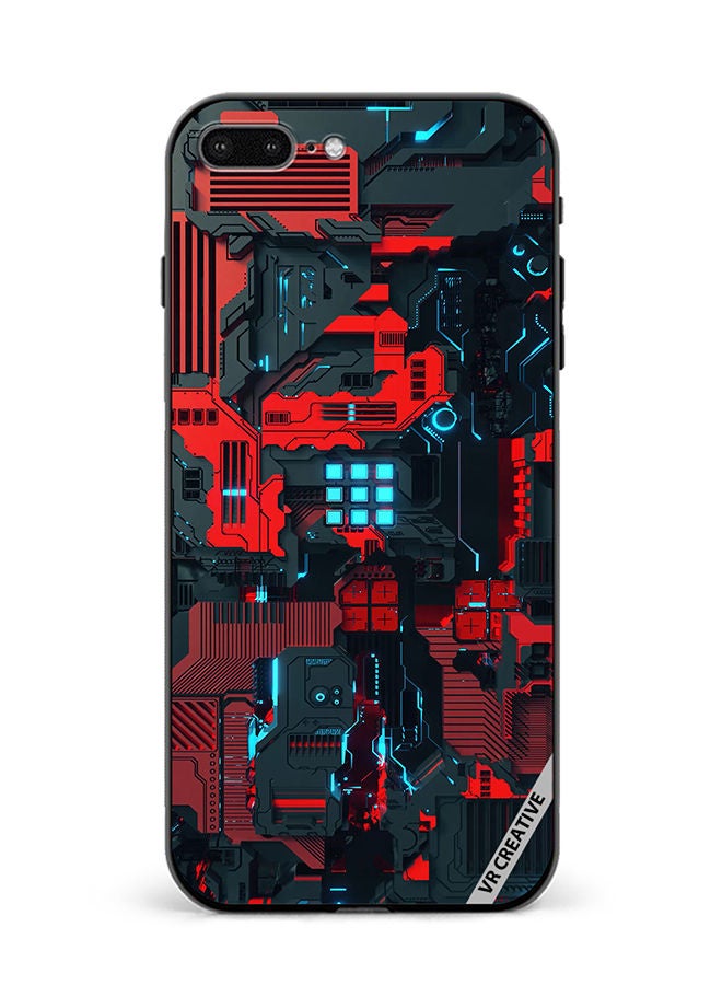 VR CREATIVE Protective Case Cover For Apple iPhone 7 Plus/8 Plus Circuit Design Multicolour - Image 1
