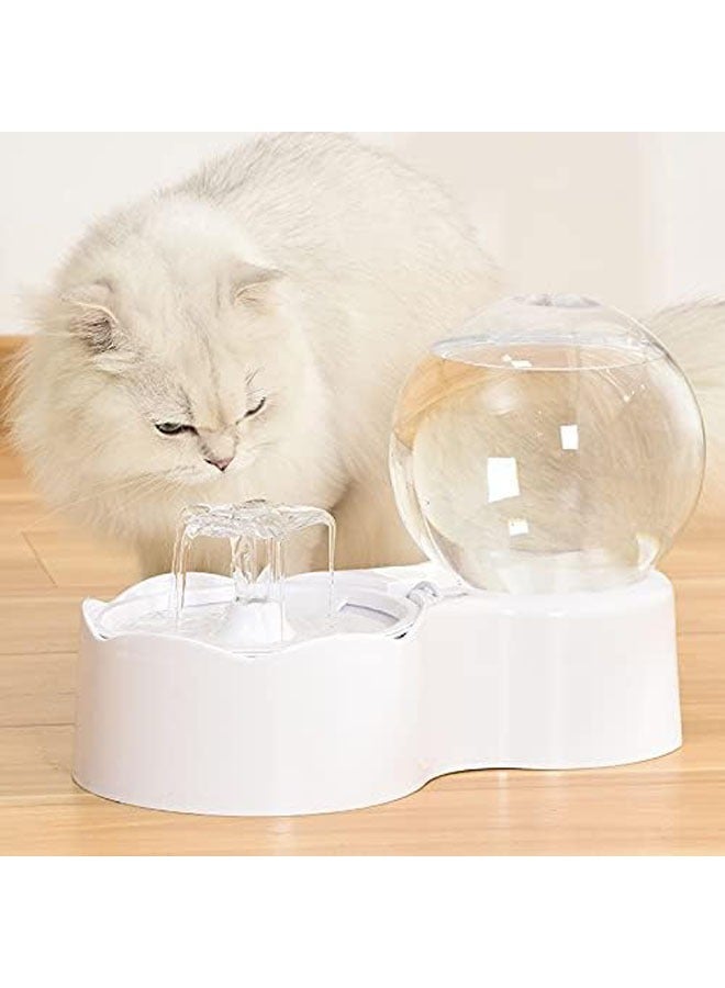 عام موزع مياه للحيوانات الأليفة، موزع مياه سعة 2.5 لتر، موزع مياه تلقائي هادئ جداً للقطط والكلاب مع 2 فلتر بديل، مناسب للقطط والكلاب والحيوانات الأليفة المتعددة. - Image 5