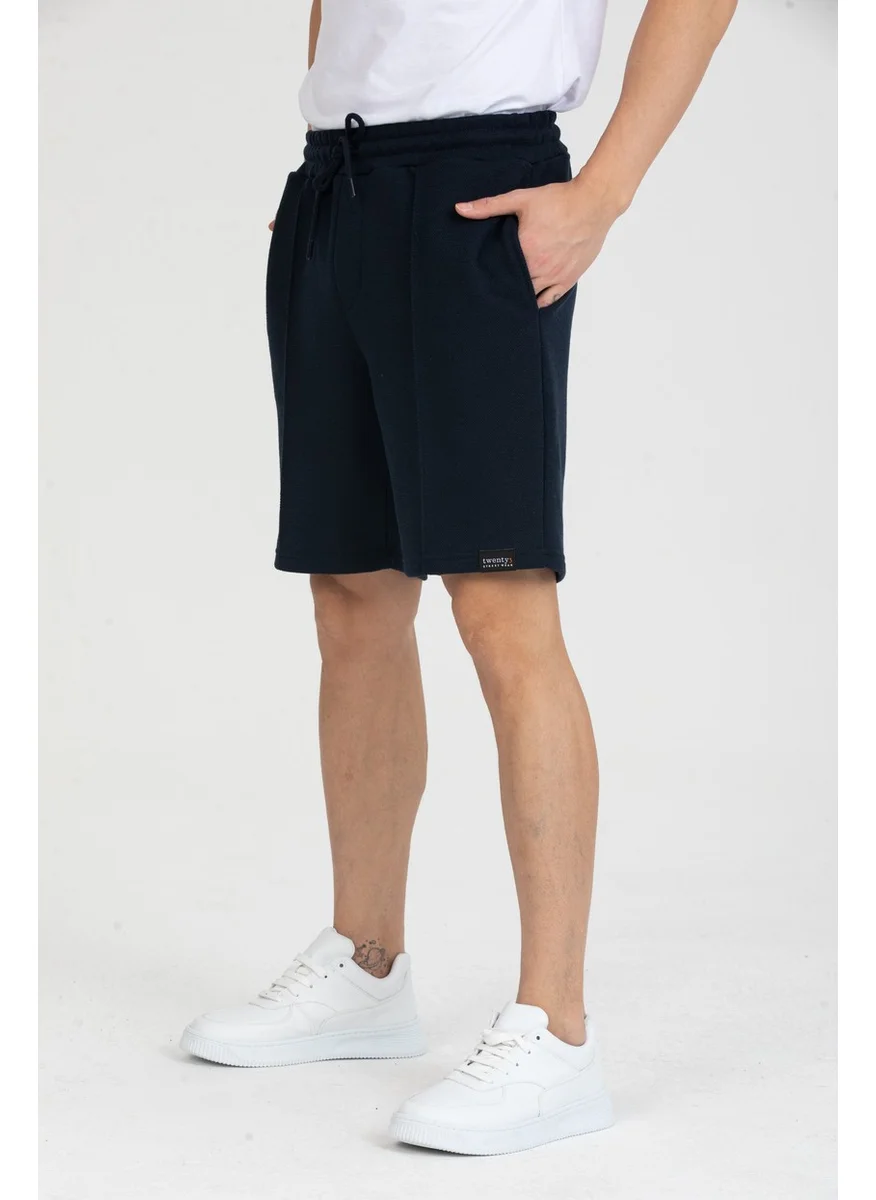 Twenty3 Men's Ribbed Regular Fit Shorts