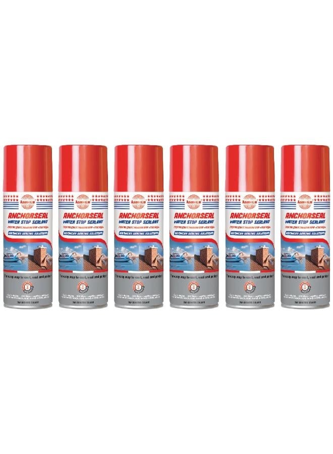 Asmaco Asmaco Anchorseal Water Stop - White - 400 Ml - Set of 06 