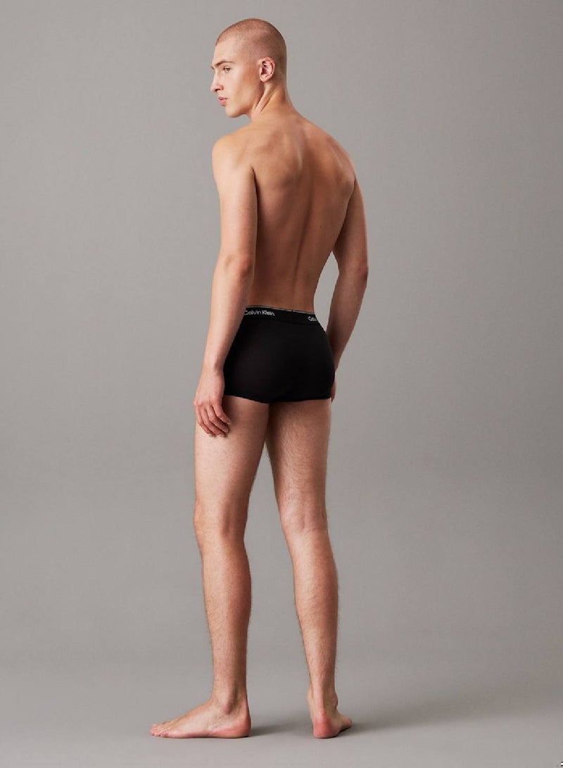 CALVIN KLEIN 3 Pack Low Rise Trunks - Icon Cotton Stretch  - Image 3