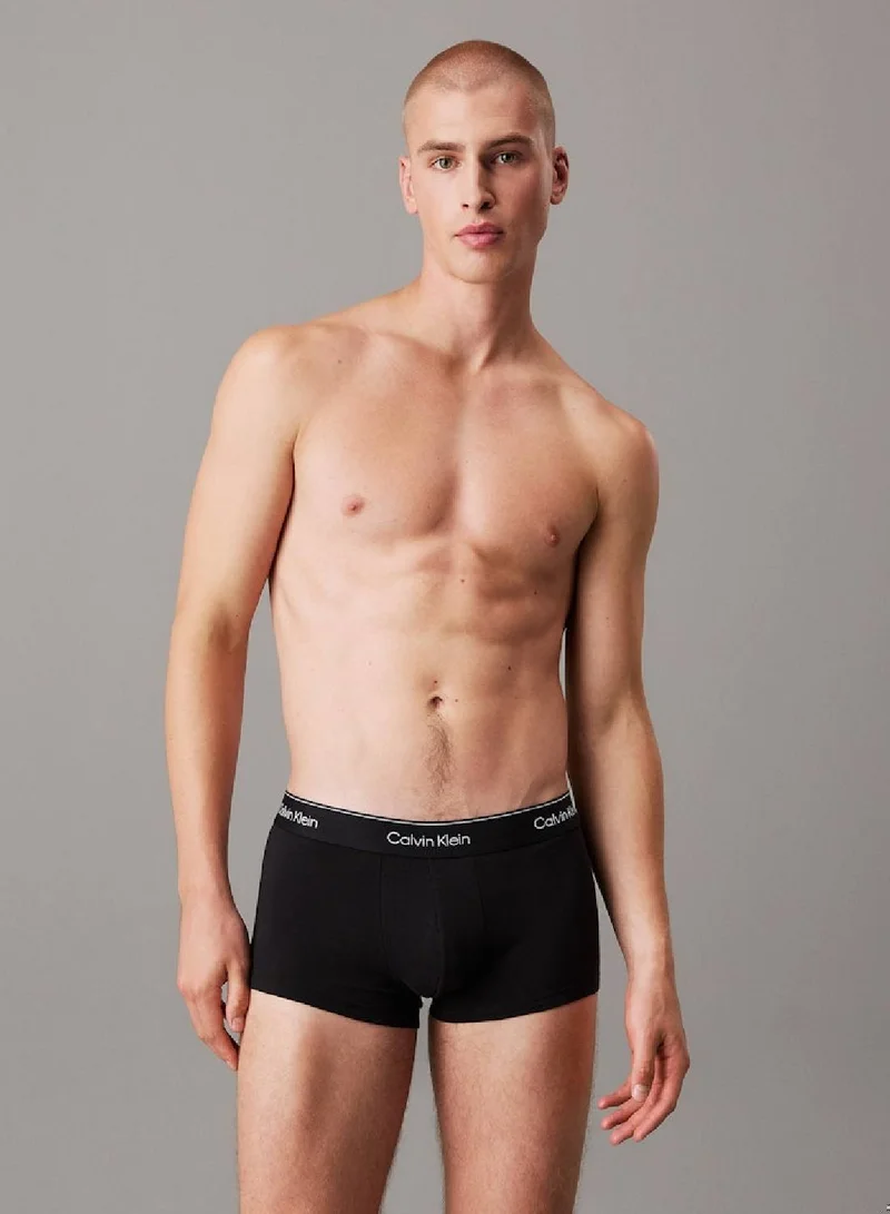 CALVIN KLEIN 3 Pack Low Rise Trunks - Icon Cotton Stretch