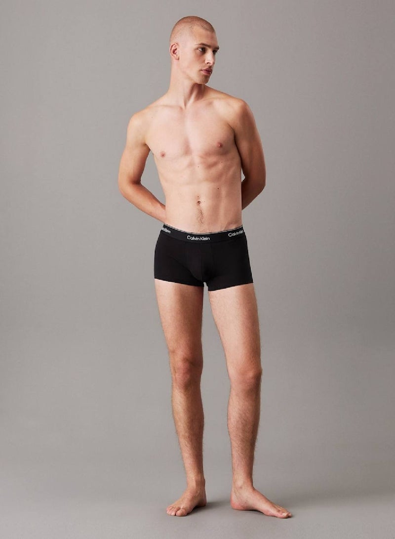 CALVIN KLEIN 3 Pack Low Rise Trunks - Icon Cotton Stretch  - Image 5